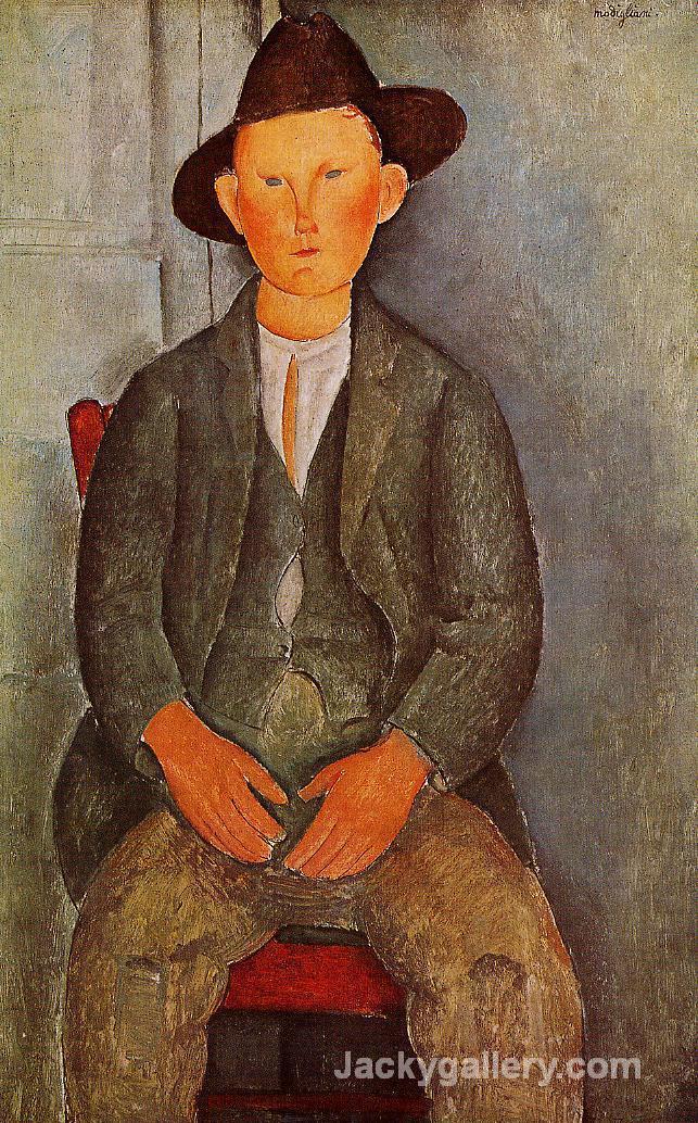 The Little Peasant by Amedeo Modigliani paintings reproduction